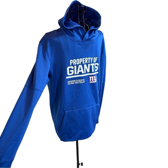 Youth Nike NY Giants NFL Property of Giants Hoodie Sweatshirt Blue XL (18/20) - Picture 2 of 12